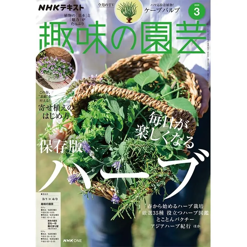 趣味の園芸』2026年1月号の紹介～椿〈ツバキの魅力、鉢植え、お悩み