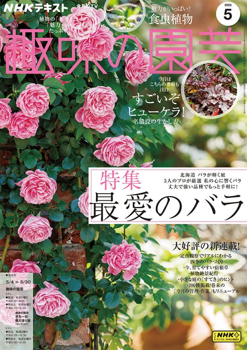 趣味の園芸』2025年5月号の紹介～バラの総力特集！／すごいぞ