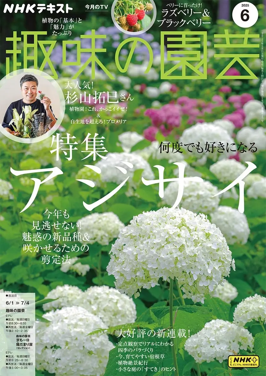 趣味の園芸』2025年6月号の紹介~アジサイ特集/植物園!これ、かっこ 趣味の園芸』2025年6月号の紹介~アジサイ特集/植物園!これ、かっこ